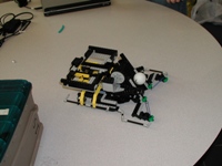 Robot with conveyor belt