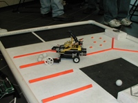 robot attacks ping pong balls