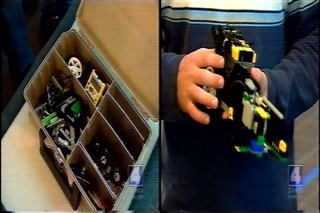 Lego Kit and Finished Robot