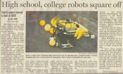 High school, college robots square off