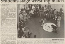 Students stage wrestling match